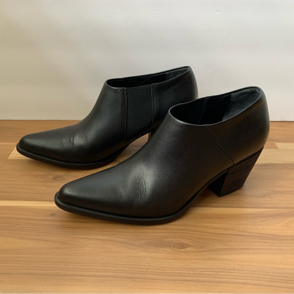 Vince Leather Ankle Boots
